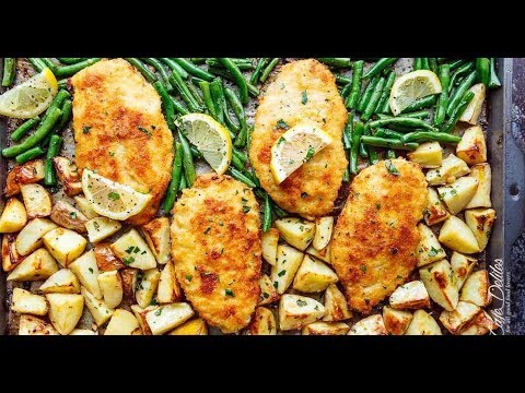 Sheet Pan Lemon Parmesan Garlic Chicken & Veggies