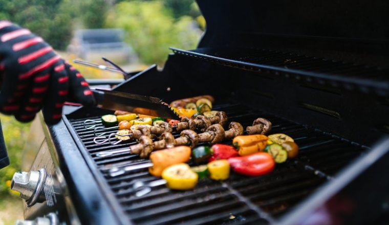 vegetariërs op de barbecue