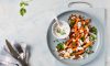 Geroosterde wortels met linzen, feta yoghurt en dille